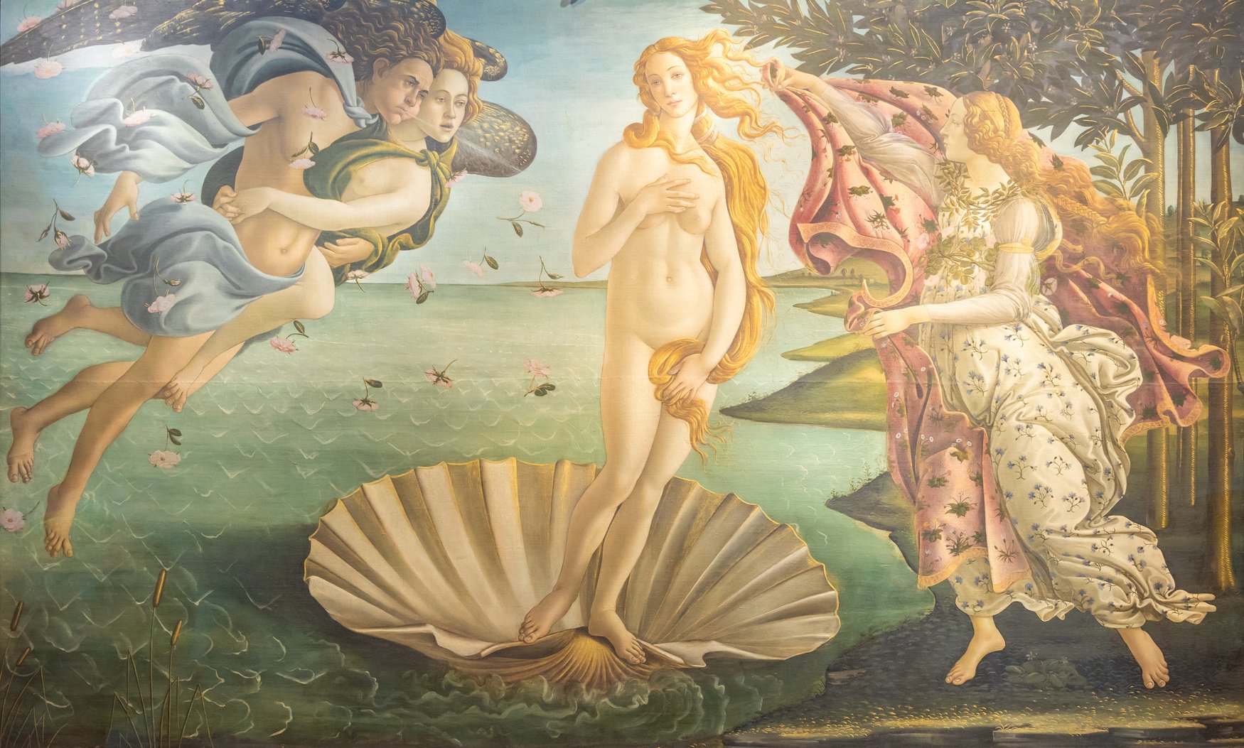 Alessandro Botticelli - the Birth of Venus, 1485. Renaissance Ar