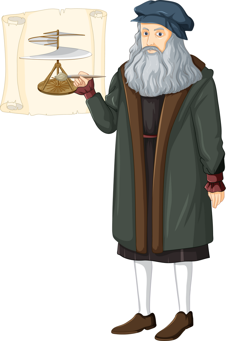 Leonardo Da Vinci Cartoon Character